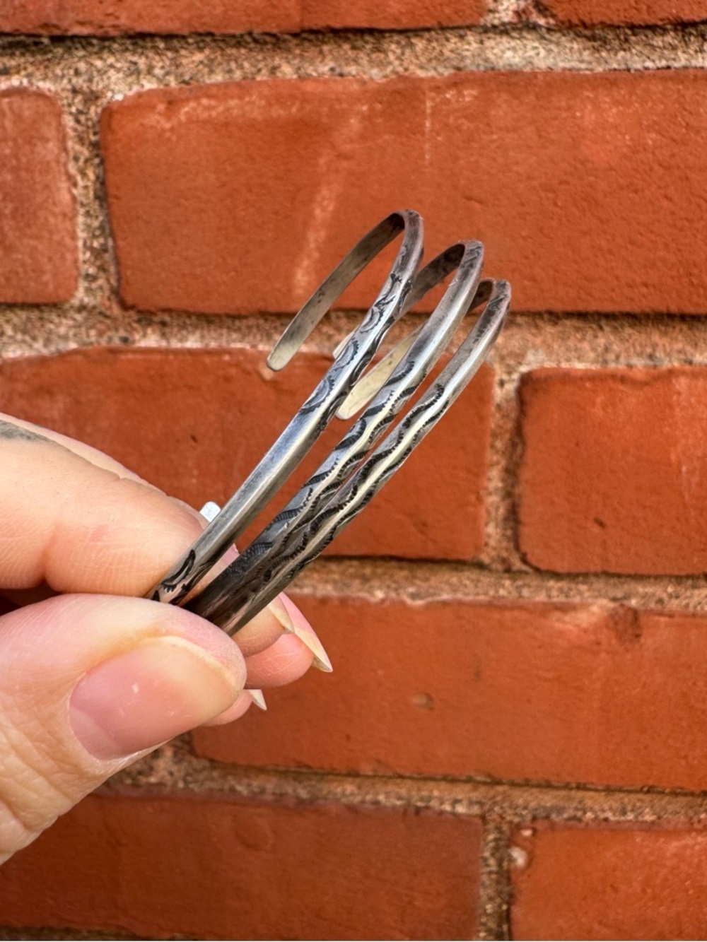 Native Made, Vintage Sterling Stacking Cuffs